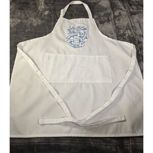 Apron Full White Handmade Embroidery Chef Cooking Baking Kitchen‎ Accessories
